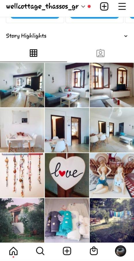 Το Σπίτι Με Το Πηγάδι - Wellcottage Thassos สกาลา กัลลีราคิส ภายนอก รูปภาพ